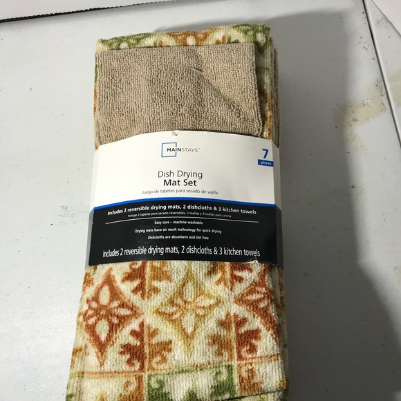 2 New Mainstay Dish Drying Mat Set - Picture 4 of 6